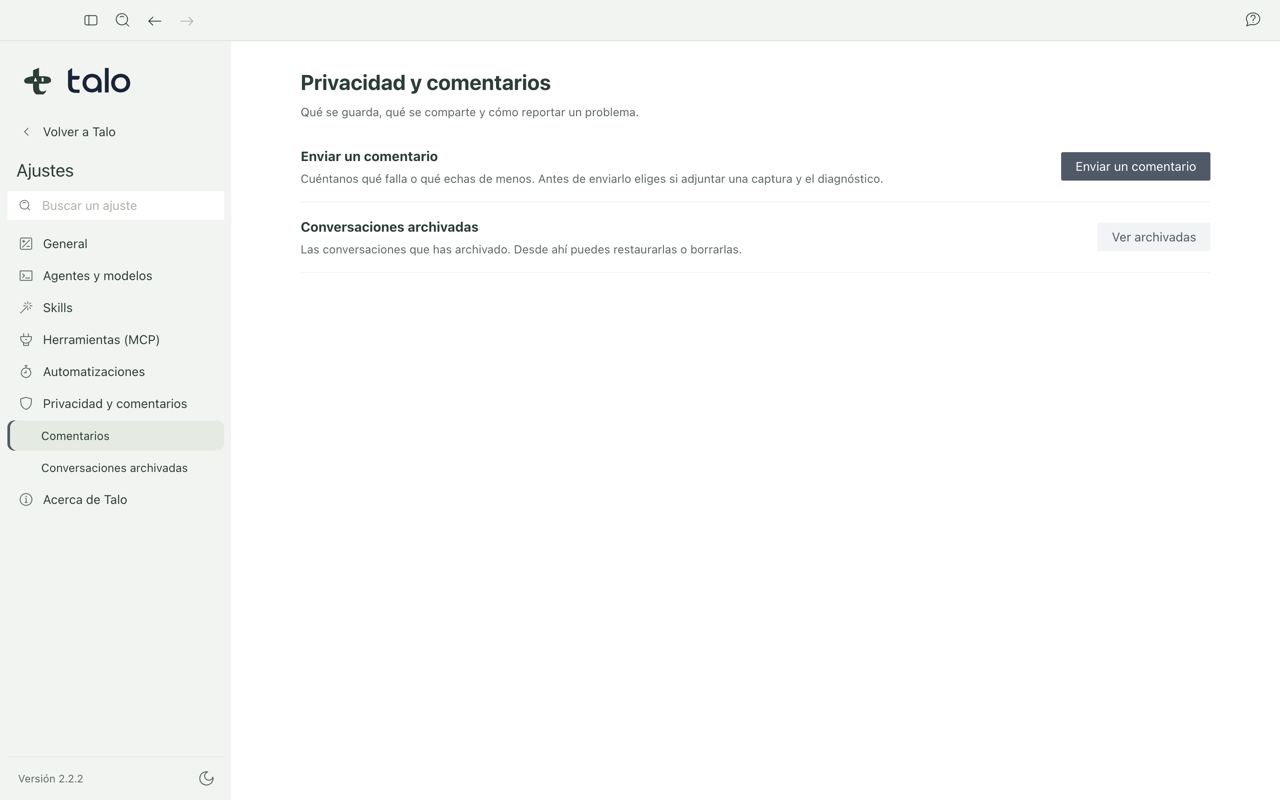 Privacy and feedback